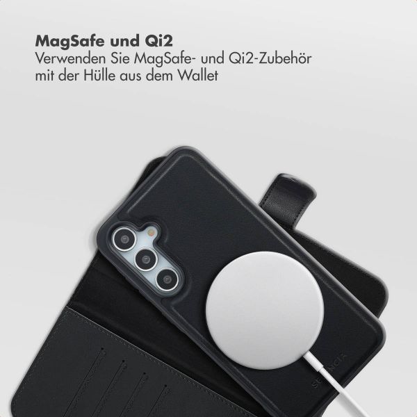 Selencia Olyn Abnehmbare Bookcase mit MagSafe Samsung Galaxy A35 / A55 - Schwarz