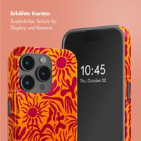 Selencia Vivid Tough Back Cover mit MagSafe für das iPhone 15 Pro - Tropical Vibes Apricot