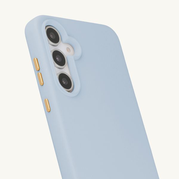 Selencia Rivièra Backcover mit MagSafe mit abnehmbaren Haken Samsung Galaxy S25 / S24 - Powder Blue