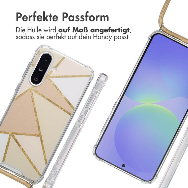 imoshion Design Hülle mit Band Samsung Galaxy A36 - Beige Graphic