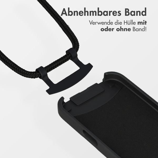 imoshion Color Backcover mit abnehmbarem Handykette und MagSafe Apple iPhone 17 Pro Max - Schwarz
