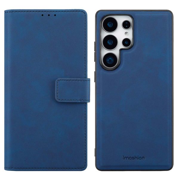 imoshion Entfernbare 2-1 Luxus Klapphülle für das Samsung Galaxy S25 Ultra - Blau