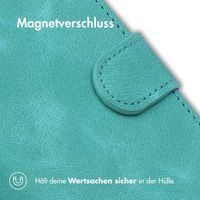 imoshion Klapphülle mit Kordel für das Samsung Galaxy S25 Plus - Türkis