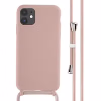 imoshion Silikonhülle mit Band für das Apple iPhone 11 - Sand Pink