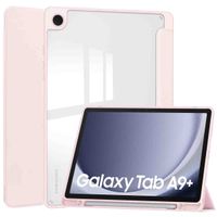 imoshion Trifold Hardcase Klapphülle für das Samsung Galaxy Tab A9 Plus - Rosa