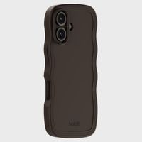 Holdit Wavy Case für das Apple iPhone 16 - Chocolate