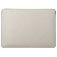 Accezz Leather Laptop Hülle Apple MacBook 13 Zoll - Laptop Sleeve - Beige