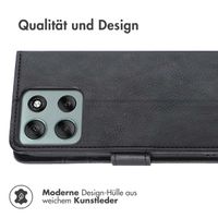 imoshion Luxuriöse Klapphülle Motorola Moto G86 Power - Schwarz