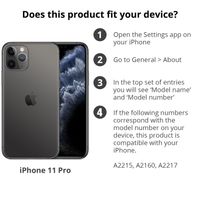 Accezz Wallet TPU Klapphülle Apple iPhone 11 Pro - Blau