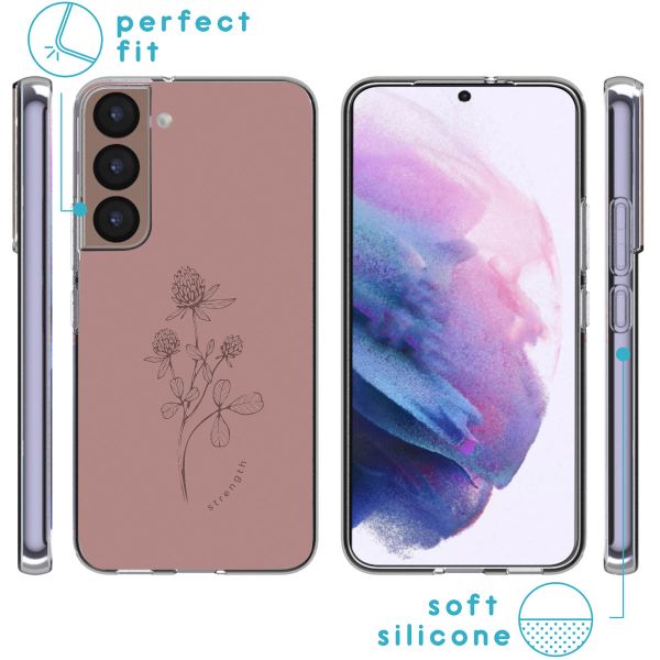 imoshion Design Hülle für das Samsung Galaxy S22 - Floral Pink