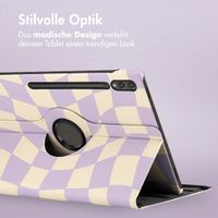imoshion 360° drehbare Design Klapphülle Samsung Galaxy Tab S10 Ultra / Tab S9 Ultra - Dancing Cubes