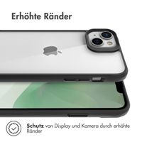 imoshion Rugged Hybrid Case für das Apple iPhone 14 Plus - Schwarz / Transparent