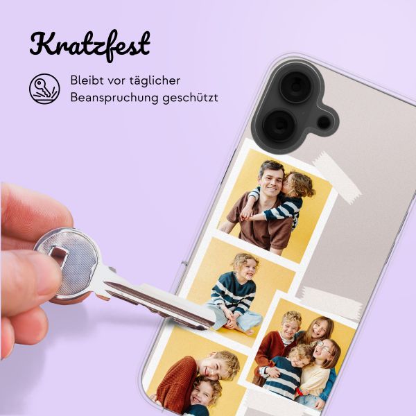 Personalisierte Hülle mit Filmrolle N°1 iPhone 16 - Transparent