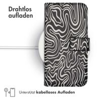 imoshion ﻿Design Klapphülle für das Apple iPhone SE (2022 / 2020) / 8 / 7 / 6(s) - Black And White