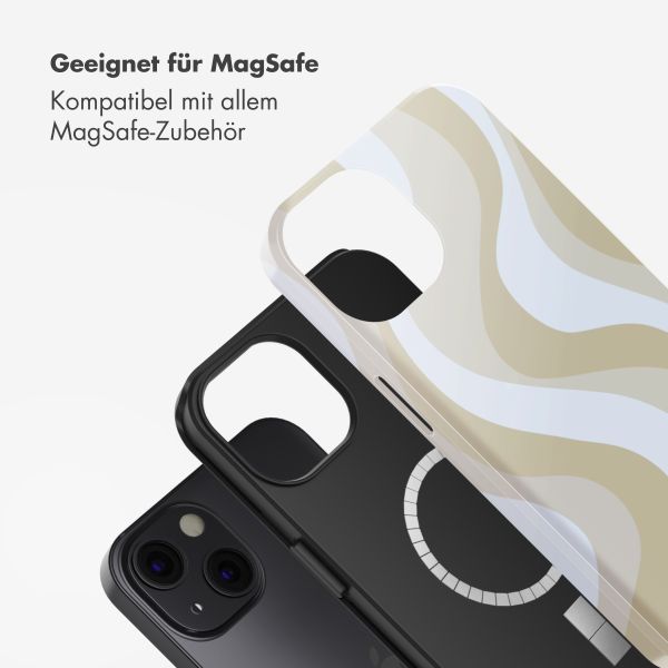 Selencia Vivid Rückabdeckung mit MagSafe Apple iPhone 13 - Desert Waves Beige
