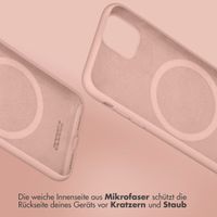 Accezz Liquid Silikoncase mit MagSafe für das Apple iPhone 16 Pro - Rosa