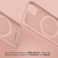 Accezz Liquid Silikoncase mit MagSafe für das iPhone 16 - Rosa