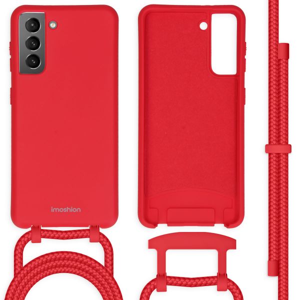 imoshion Color Backcover mit abtrennbarem Band für das Samsung Galaxy S21 - Rot