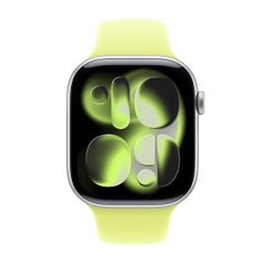Apple Sport Armband für das  Apple Watch Series 1 - 9 / SE (38/40/41 mm) - Größe M/L - Neon Yellow
