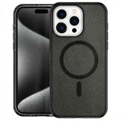 imoshion Sparkle Back Cover mit MagSafe Apple iPhone 15 Pro - Glitter Schwarz