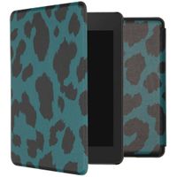 imoshion Design Slim Hard Case Klapphülle Amazon Kindle Paperwhite 4 - Green Leopard