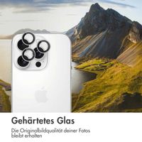 imoshion 2er-Pack Objektivschutz für Kamera für das Apple iPhone 16 Pro / 16 Pro Max - Weiß / Titanium