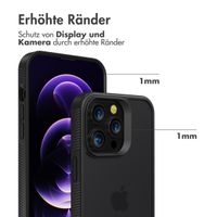 Accezz Rugged Frosted Back Cover für das Apple iPhone 14 Pro Max - Schwarz