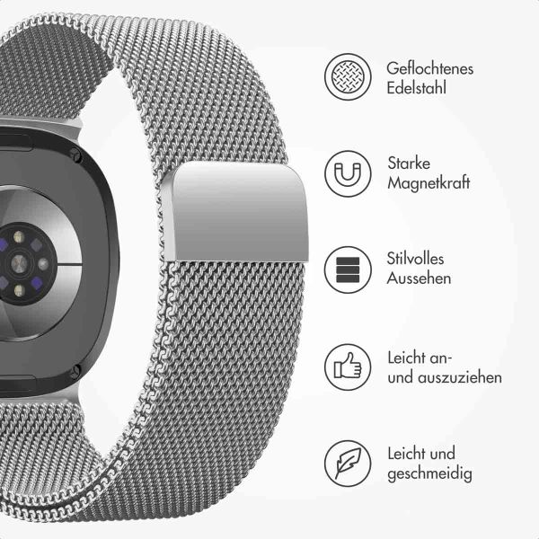 imoshion Magnetisches Milanaise Armband für das  Samsung Galaxy Watch 8 (40/44mm) / Classic (46mm) - Silber