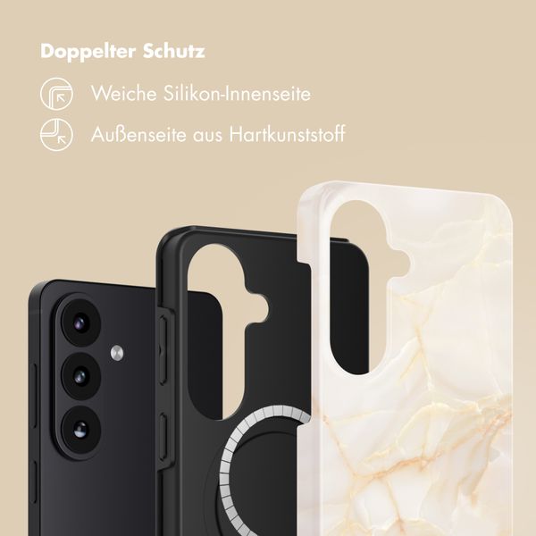 Selencia Vivid Rückabdeckung mit MagSafe Samsung Galaxy S26 Plus - Golden Beige Marble