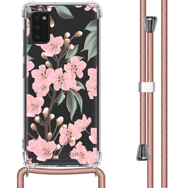 imoshion Design Hülle mit Band für das Samsung Galaxy A41 - Cherry Blossom