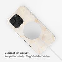 Selencia Vivid Rückabdeckung mit MagSafe Apple iPhone 16 Pro - Golden Beige Marble