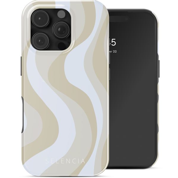 Selencia Vivid Rückabdeckung mit MagSafe Apple iPhone 16 Pro - Desert Waves Beige