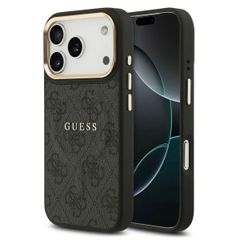 Guess Classic 4G Logo Backcover MagSafe Apple iPhone 17 Pro - Schwarz