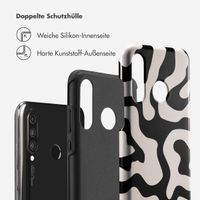 Selencia Vivid Tough Back Cover für das Huawei P30 Lite - Art Wave Black