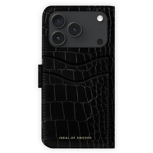 iDeal of Sweden Magnet Wallet+ Klapphülle Apple iPhone 18 Pro / 17 Pro - Black Croco