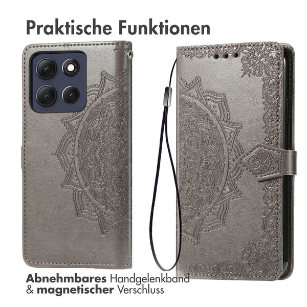 imoshion Mandala Klapphülle Motorola Moto G56 - Grau
