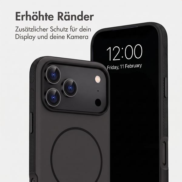 imoshion Color Backcover mit Thin MagSafe Ring Apple iPhone 18 Pro / 17 Pro - Schwarz