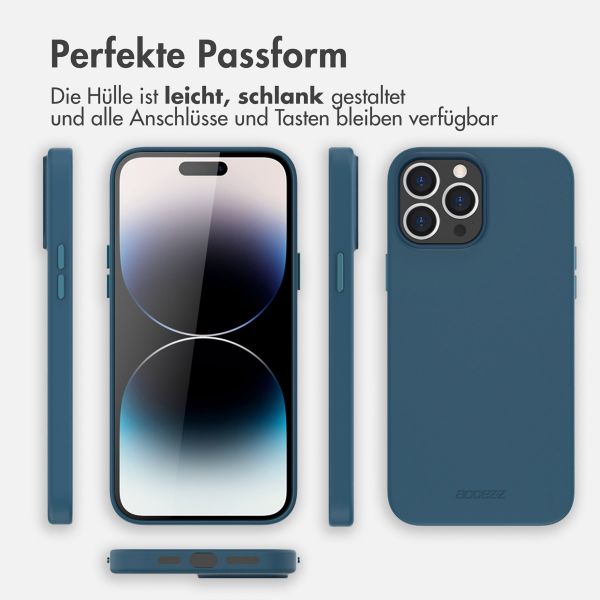 Accezz Leather Backcover mit MagSafe für das Apple iPhone 14 Pro Max - Dunkelblau