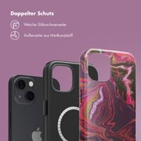 Selencia Vivid Rückabdeckung mit MagSafe Apple iPhone 13 - Marble Purple