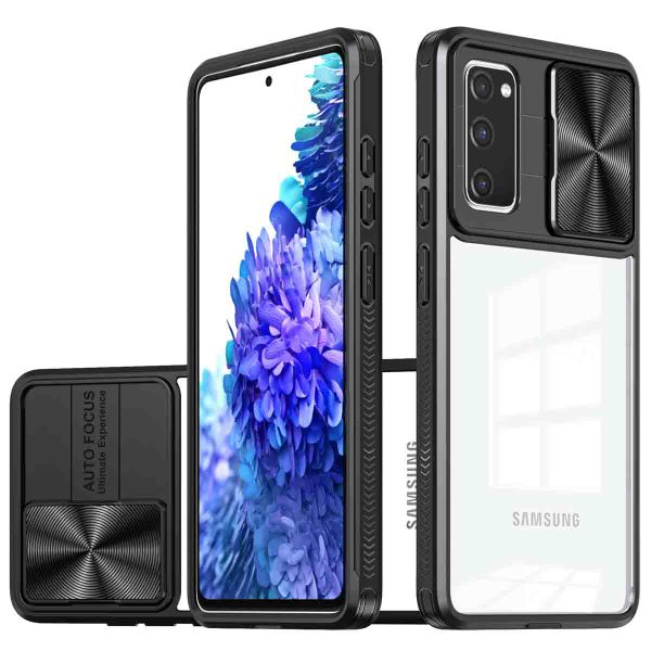 imoshion Back Cover mit Kameraschieber Samsung Galaxy S20 FE - Schwarz