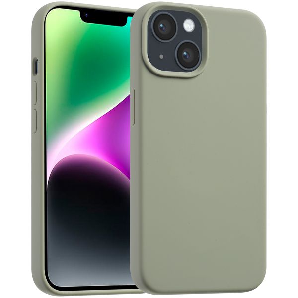 Accezz Liquid Silikoncase mit MagSafe für das iPhone 14 - Cooper Green