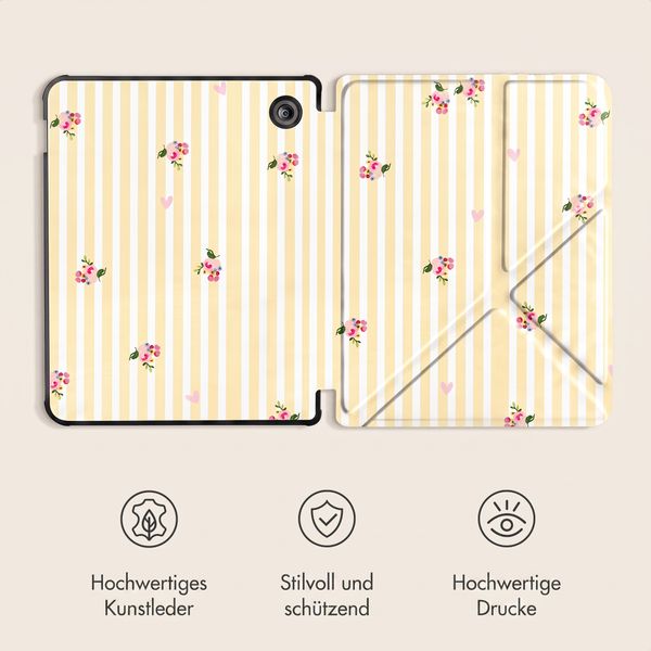 imoshion Design Klappbare Klapphülle Kobo Libra Colour - Garden Stripes