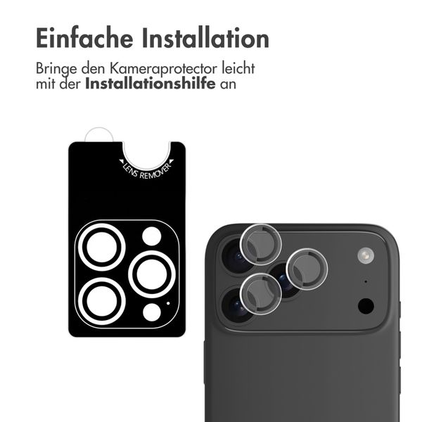 imoshion 2er Pack Kameraobjektivschutz für das Apple iPhone 17 Pro / 17 Pro Max - Transparent