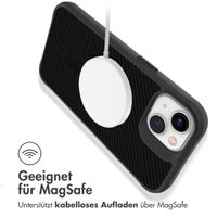 imoshion Rugged Hybrid Carbon Case mit MagSafe Apple iPhone 13 - Schwarz