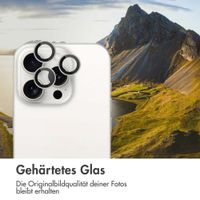 imoshion 2er-Pack Objektivschutz für Kamera für das Apple iPhone 15 Pro / 15 Pro Max - White Titanium