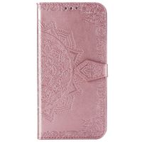 Mandala Klapphülle Roségold Motorola One Hyper