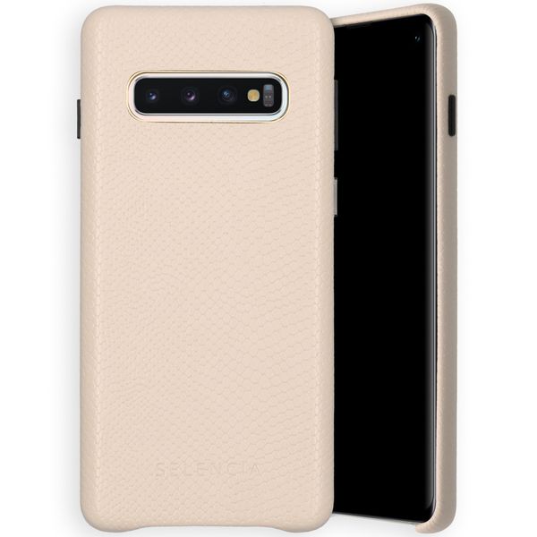 Selencia Gaia Backcover in Schlangenoptik für das Samsung Galaxy S10