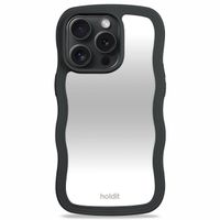 Holdit Wavy Case für das iPhone 15 Pro Max - Black / Mirror