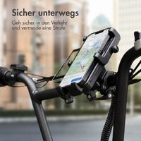 imoshion Fahrrad-Telefonhalter mit Powerbank - Telefonhalter Fahrrad - Kabellose Powerbank - 5.000 mAh - Schwarz