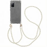 imoshion Handykette mit Perlen + Handgelenkschlaufe Samsung Galaxy S20 FE - Transparent